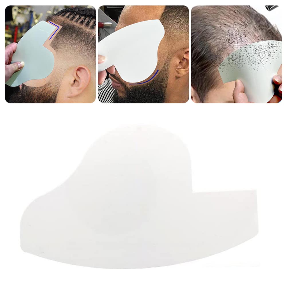 Hairline Enhancing Card Barber Line Up Beard Shaping Template, Hair Styling Tool for Edges and Crisp Lines with Color White (1) Beauty and Personal Care Zerone