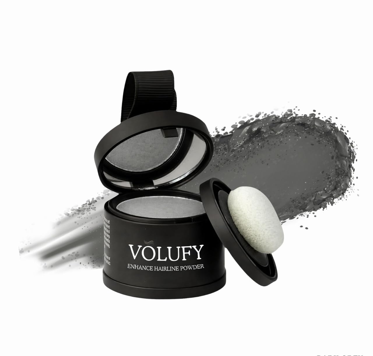 VOLUFY Dark Grey Hairline Powder, Hair Fiber & Root Coverage Beauty & Personal Care VOLUFY