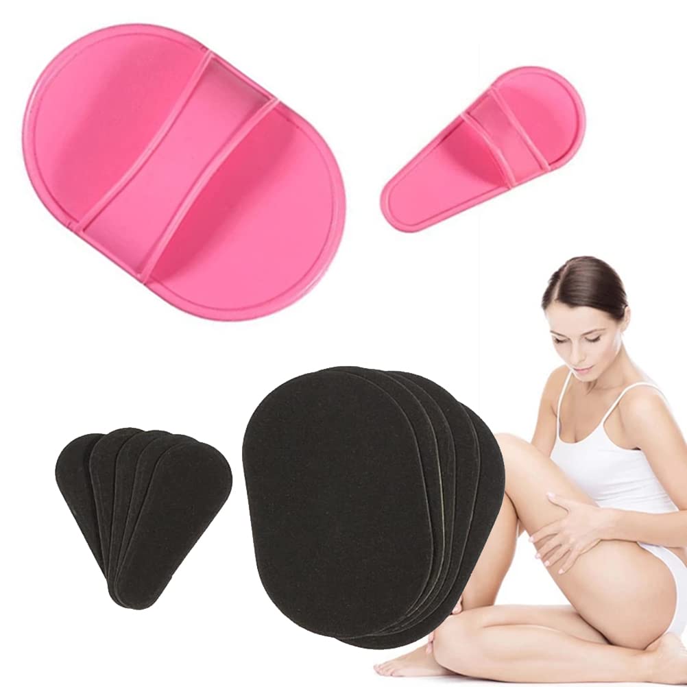 Thonlai Hair Removal Pad, Exfoliation Tool for Legs Underarms Upper Lip Chin Bikini Line, with Reusable Plastic Sandpaper Design, Gentle on Skin Beauty and Personal Care Thonlai
