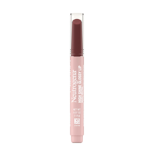High Shine Glossy Lip, Nourishing Lip Gloss with Maracuja Oil, Antioxidant Vitamin E & Vitamins, Non-Retractable, Buildable Pigmented Color, Nearly Beauty & Personal Care Neutrogena