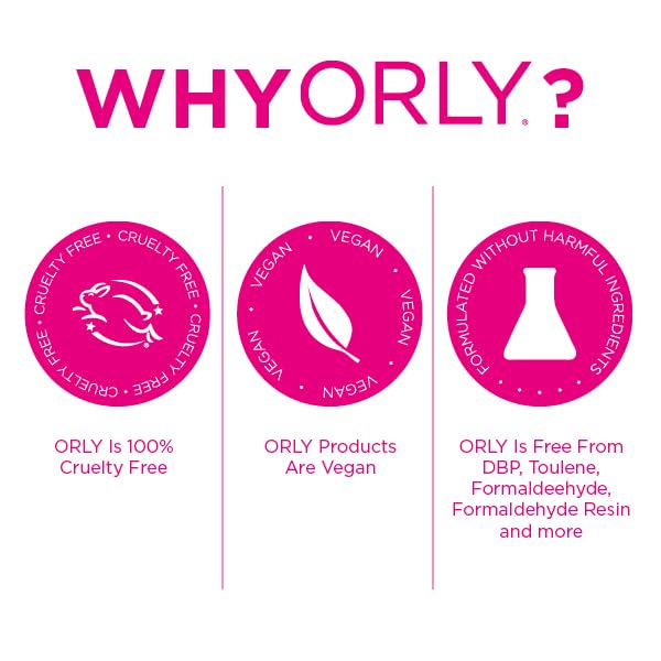 Orly Breathable Nail Color, Treatment + Shine "Clear Coat", 0.6 Fluid Ounce, 24903 - Treatment Shine Top (W-C-12373) Beauty & Personal Care Orly