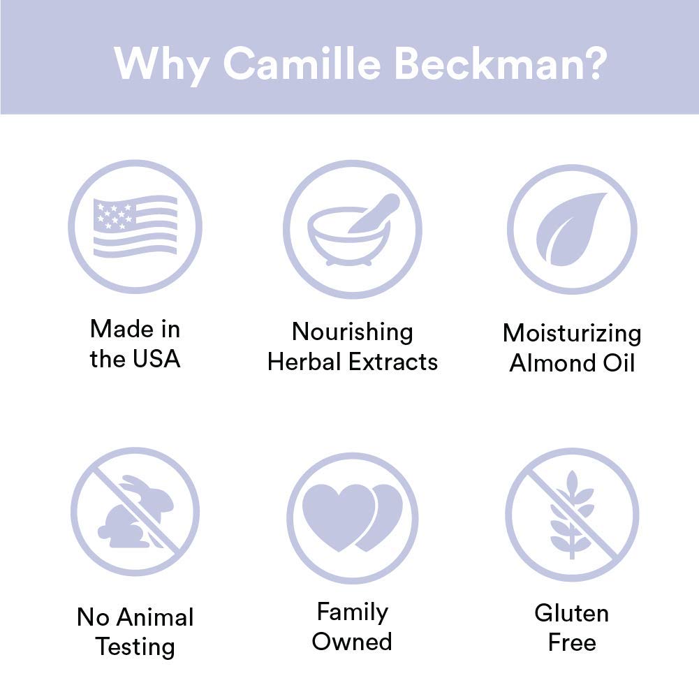 Camille Beckman English Lavender Scented Glycerine Bar Soap for Hands, Face and Body, 3 Bars at 3.5 Ounces Each Beauty & Personal Care Camille Beckman