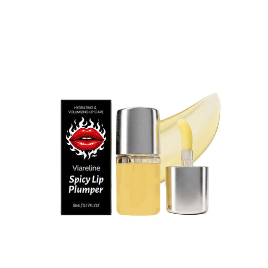 Viareline Spicy Lip Plumper Oil, Hydrating and Volumizing Lip Care, with Vitamin E, 5 mL Beauty and Personal Care Viareline