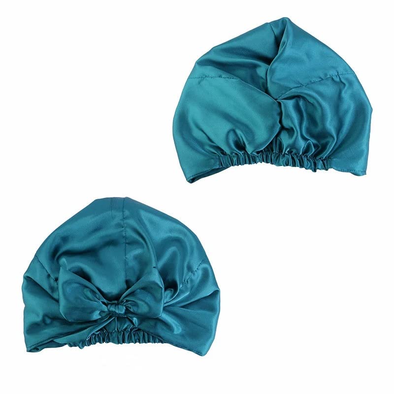 3UOOWWFA Silk Satin Salon Bonnet for Women Sleep Shower Cap Bath Towel Hair Dry Quick Elastic Bonnet Head Wrap Hat (F One Size) (B One Size) Beauty and Personal Care 3UOOWWFA