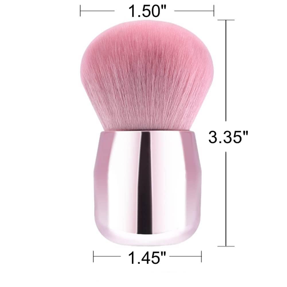 RUNGANG Nail Dust Brush for Acrylic and Dip Powder - Soft Kabuki Nail Cleaner Brush for Manicure, Makeup, Nail Art - Pink Handle Beauty & Personal Care rungang