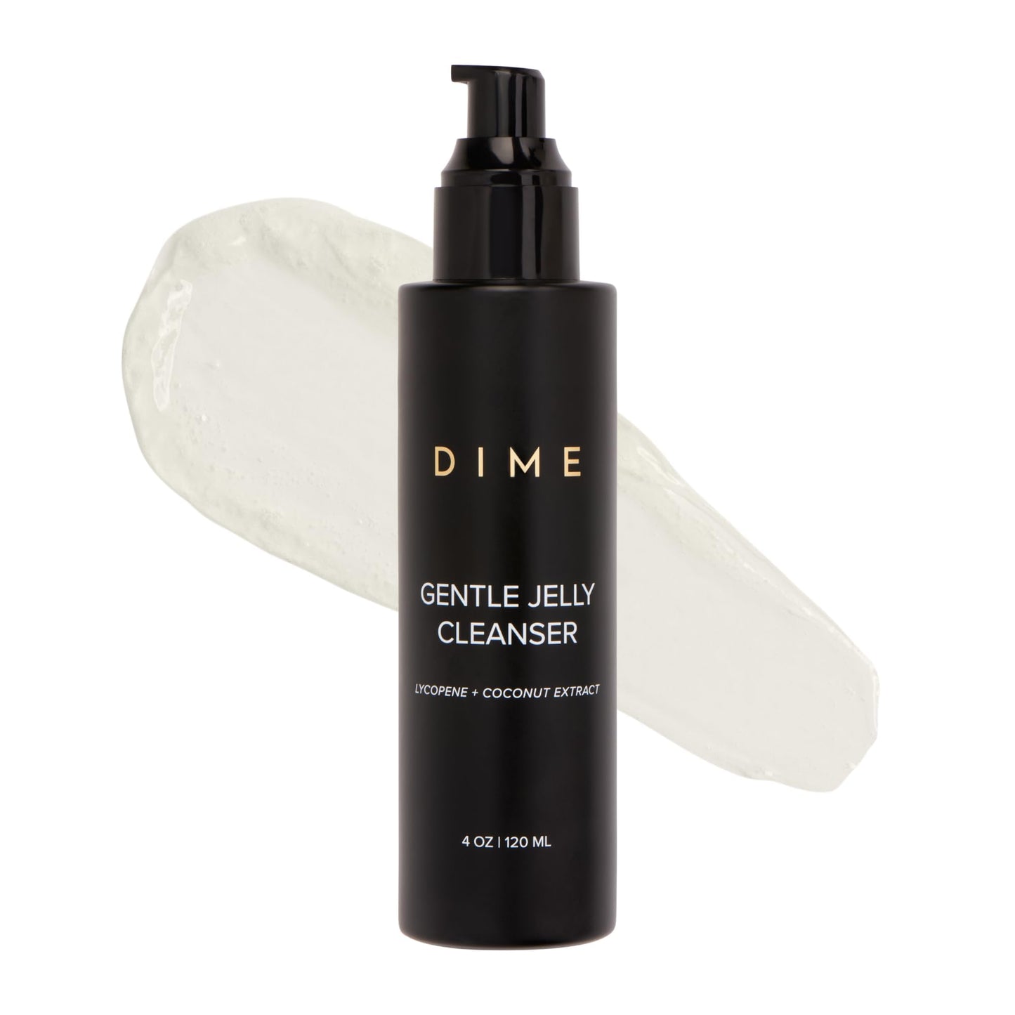 DIME Beauty Gentle Jelly Cleanser - Non-Foaming Hydrating Gel Face Wash and Makeup Remover with Vitamin E and Coconut, Sensitive and Oily Skin, Vegan Beauty and Personal Care DIME