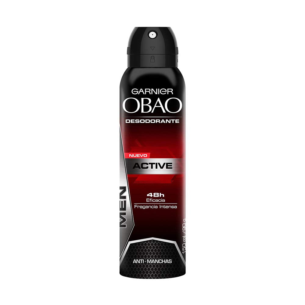 Obao Mens Active Deodorant Spray 150ml - Desodorante Activo Aerosol para Hombre (Pack of 1) Beauty and Personal Care Obao