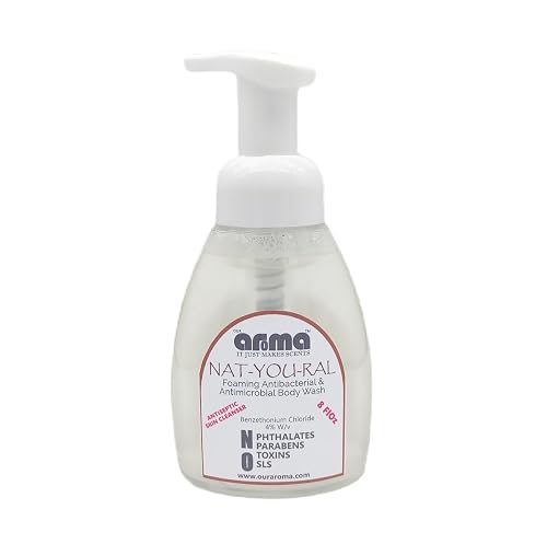 Our Aroma NAT-YOU-RAL Foaming Shower, Shampoo Liquid Soap- 8FlOz - Plant Based Ingredients Beauty & Personal Care Our Aroma