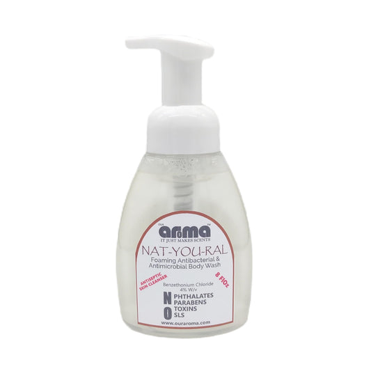 Our Aroma NAT-YOU-RAL Foaming Shower, Shampoo Liquid Soap- 8FlOz - Plant Based Ingredients Beauty & Personal Care Our Aroma