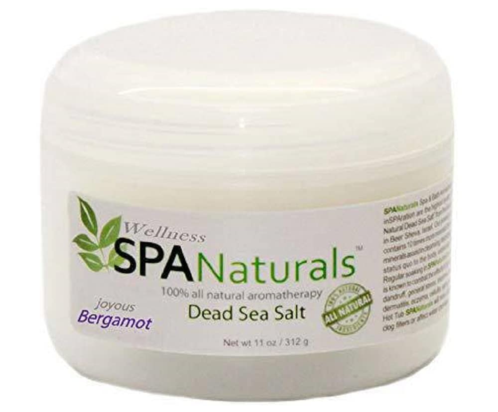 inSPAration 594 16oz Spa Naturals Dead Sea Salt-Bergamot, White Beauty and Personal Care InSPAration