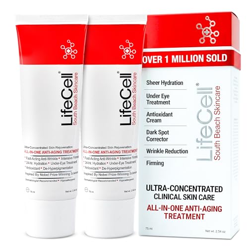 LifeCell All In One Anti-Aging Cream - Reduces Wrinkles, Fine Lines, Dark Circles & Sun Damage - Retinol, Vitamin C, DMAE & Hyaluronic Acid Beauty & Personal Care LifeCell