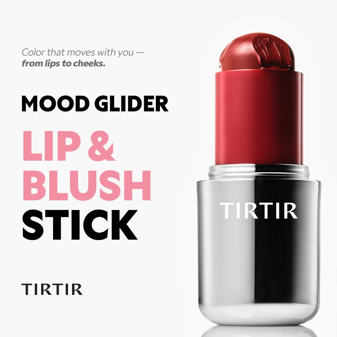 TIRTIR Mood Glider Lip & Blush Stick | Multi Use for Lip and Cheek with Creamy Buildable Texture and Natural Glow Color #02 Rose Drizzle, 0.13Oz Beauty and Personal Care TIRTIR