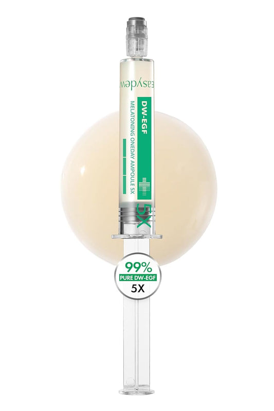 Easydew DW-EGF Melatoning Ampoule 5X - Hydrating Dark Spot Serum with Niacinamide & Glutathione for Uneven Skin - Fast Absorbing Day & Night Ampoule Beauty and Personal Care EASYDEW Default Title