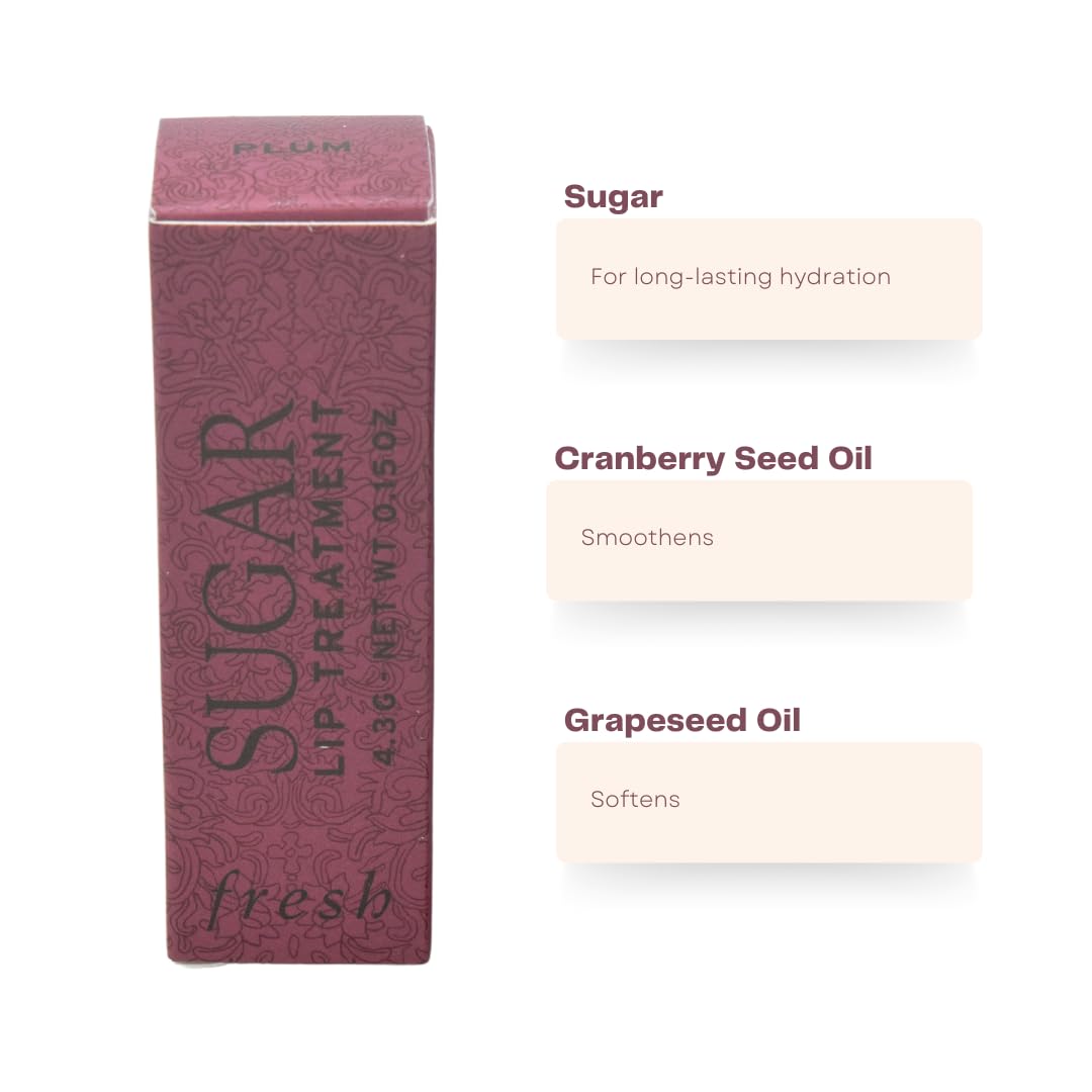 Sugar Lip Treatment - Plum by Fresh for Women - 0.5 oz Lip Treatment Beauty & Personal Care Fresh