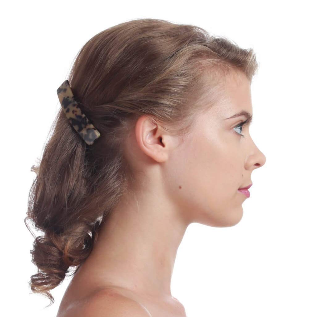 Fsmiling Hair Barrettes for Women French Hair Barrette Clip Small Acetate Hair Clips Barrette No Slip Hair Accessories 3-Pack Beauty & Personal Care Fsmiling