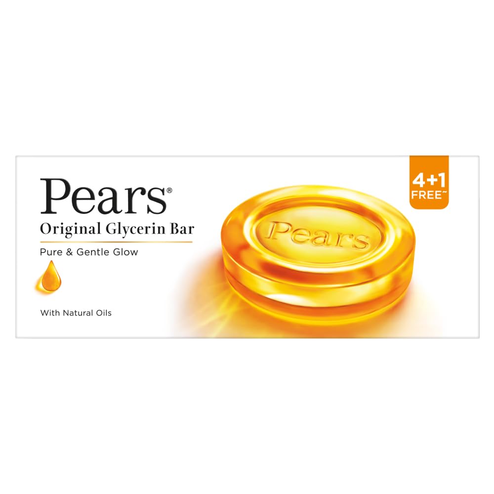 Pears Pure and Gentle Bathing Bar, 125g (Buy 4 Get 1 Free) Beauty & Personal Care Pears