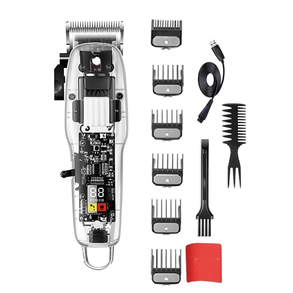 GLESVOWIO Pro Hair Clipper Cordless Trimmer for Men Professional Electric Powerful Rechargeable Beard Cutting Tool Beauty and Personal Care GLESVOWIO