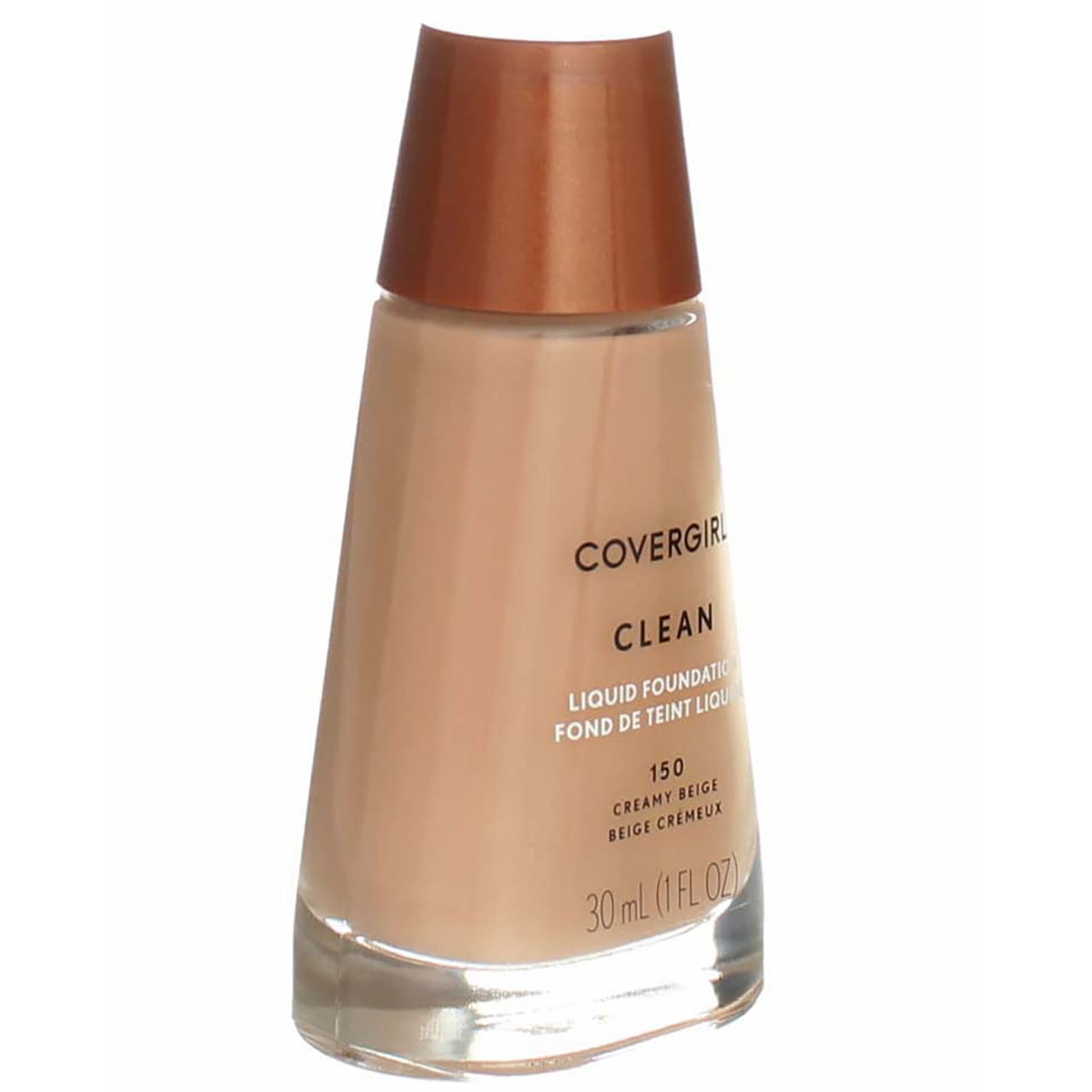 CoverGirl Clean Liquid Makeup, Creamy Beige [150], 1 oz (Pack of 4) Beauty & Personal Care COVERGIRL