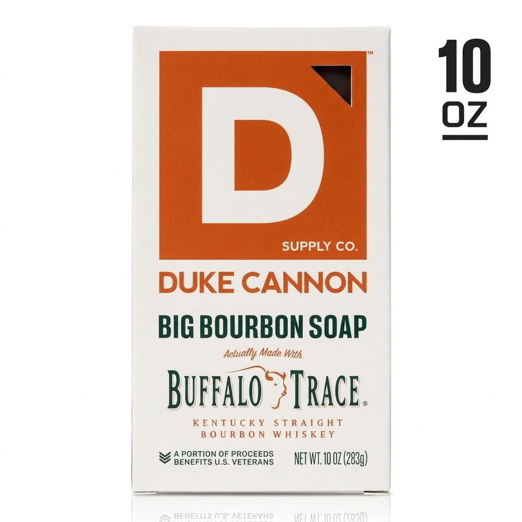 Duke Cannon Supply Co. Extra Large Bar Soap - Men's Natural Bar Soap With A Masculine Scent - Big American Bourbon Scented - All Skin Types Beauty & Personal Care Duke Cannon Supply Co.