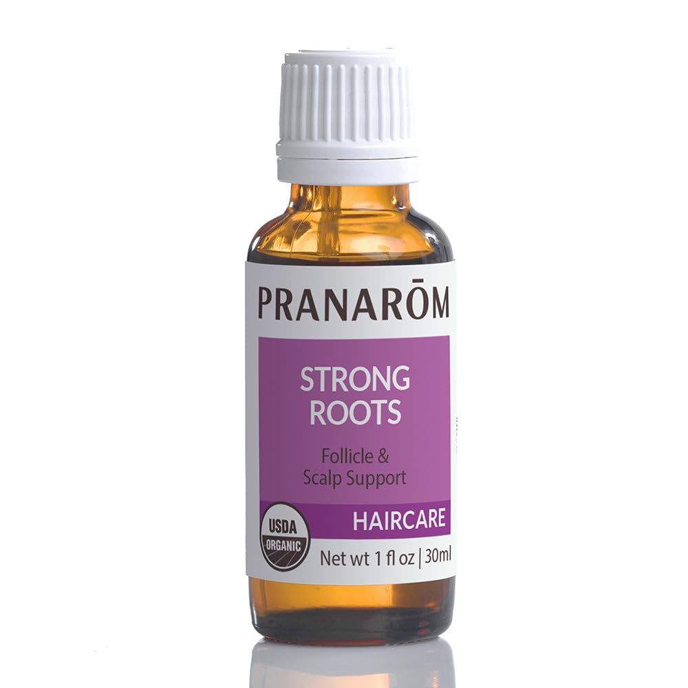 PRANAROM - Hair Strengthening & Scalp Support Oil (30ml) - 100% Pure Organic Essential Oil | USDA & ECOCERT Certified Beauty & Personal Care Pranarom