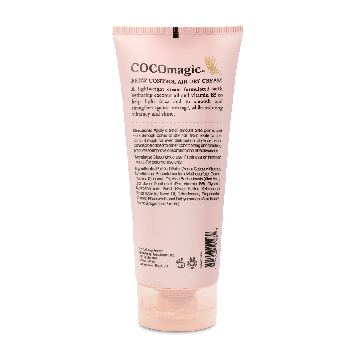 Cocomagic Frizz Control Air Dry Cream | Anti-Frizz Styling Cream | Helps to Calm and Smooth Frizzy Hair | Paraben Free, Cruelty Free, Made in USA (6 Beauty & Personal Care Cocomagic
