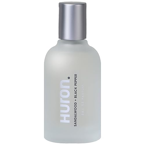 Huron Men’s Cologne - Eau de Parfum for Everyday Wear - Clean & Woody Scent of Sandalwood, Black Pepper, Cedarwood & Amber - Long Lasting - Safe Beauty & Personal Care Huron