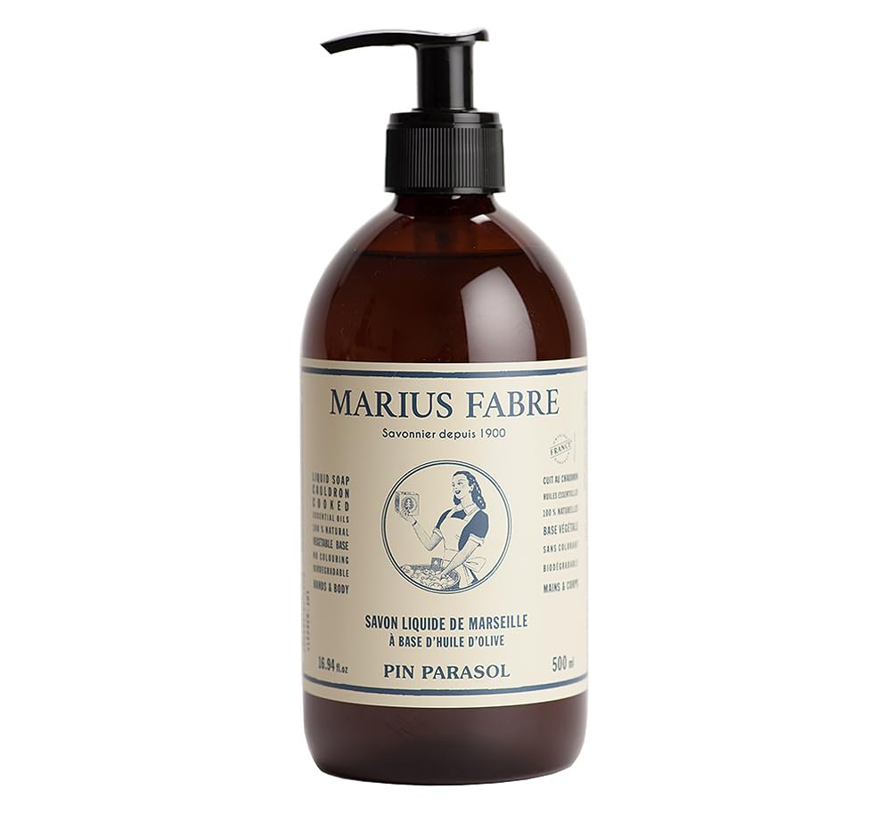 Savon De Marseille Liquid Soap Stone Pine 16.94 Fl Oz Beauty & Personal Care Marius Fabre