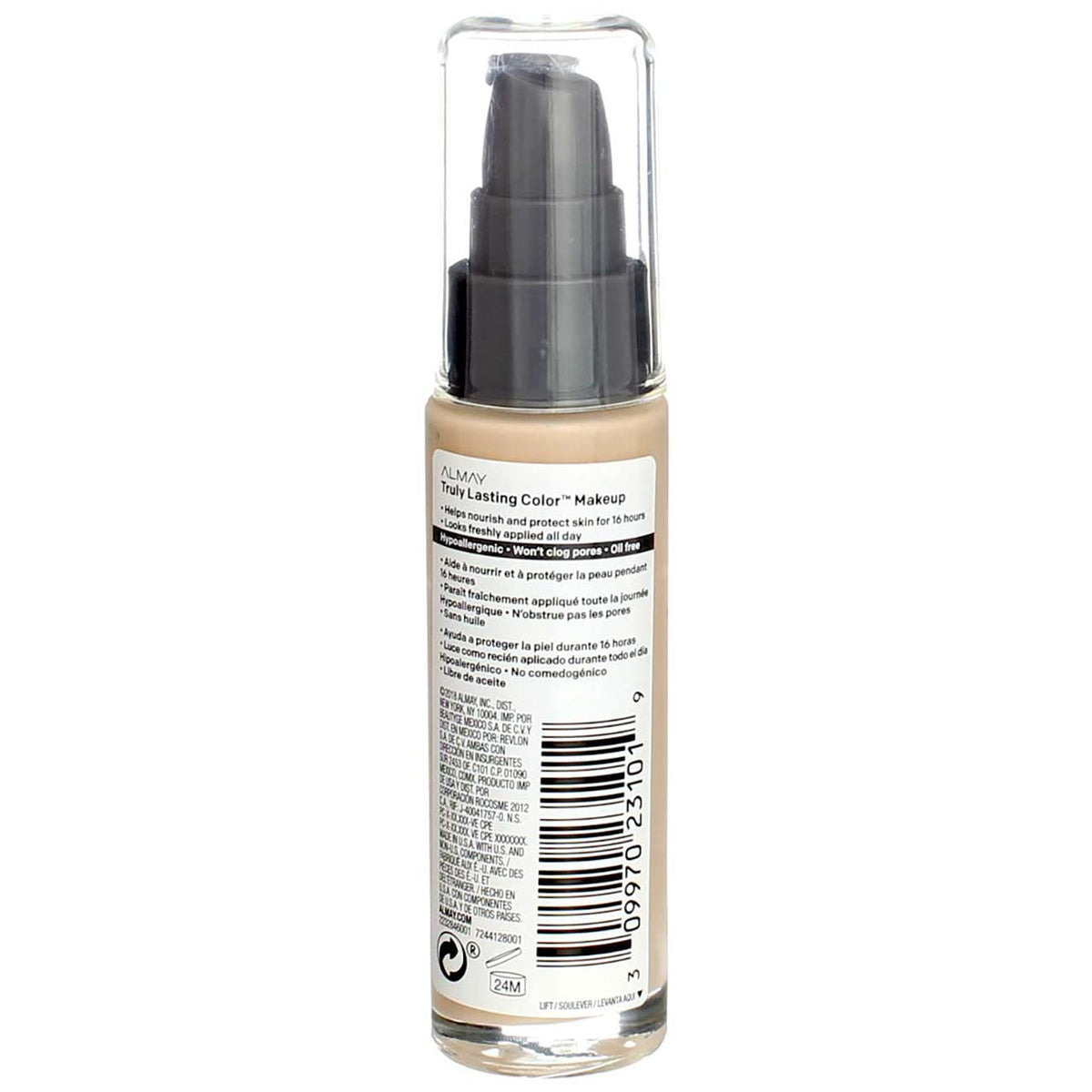 Almay TLC Truly Lasting Color 16 Hour Makeup, Ivory 01 [120] 1 oz (Pack of 2) Beauty & Personal Care Almay