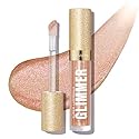REVLON Super Lustrous Glimmer Gloss, Non-Sticky Lip Gloss, High-Shine Finish, Plant-Based Glitter, 004 Happy Hour, 0.13 fl oz Beauty & Personal Care REVLON