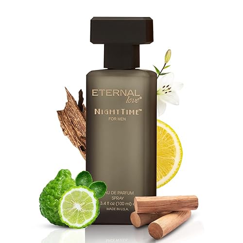Eternal Love Nighttime for Men - Long Lasting Eau de Parfum Spray - Clean Masculine Fragrance with Rose & Jasmine - Warm Sophisticated Scent - 3.4oz Beauty & Personal Care Eternal Love