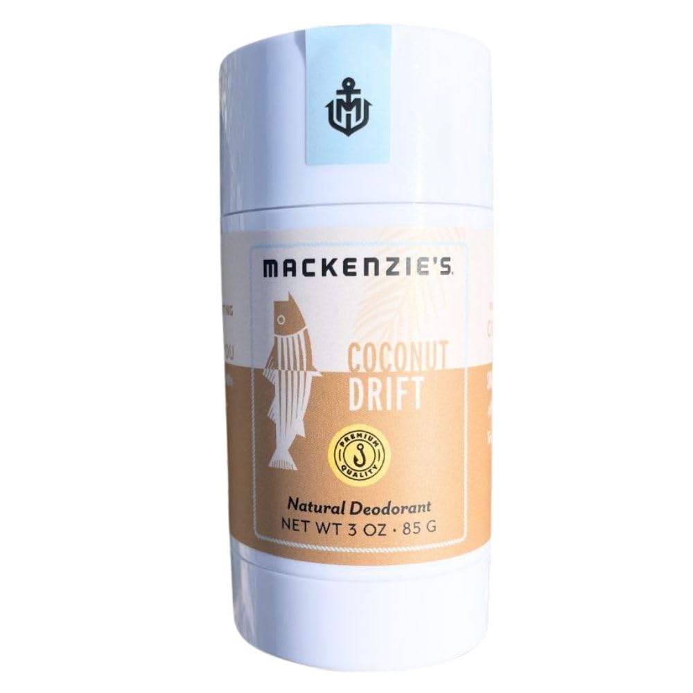 MacKenzie's Coconut Drift Deodorant - Father's Day - Gifts for Fishermen - Gifts for Women - Gifts for Men - Natural Deo - Aluminum Free - Proudly Beauty and Personal Care MACKENZIE'S