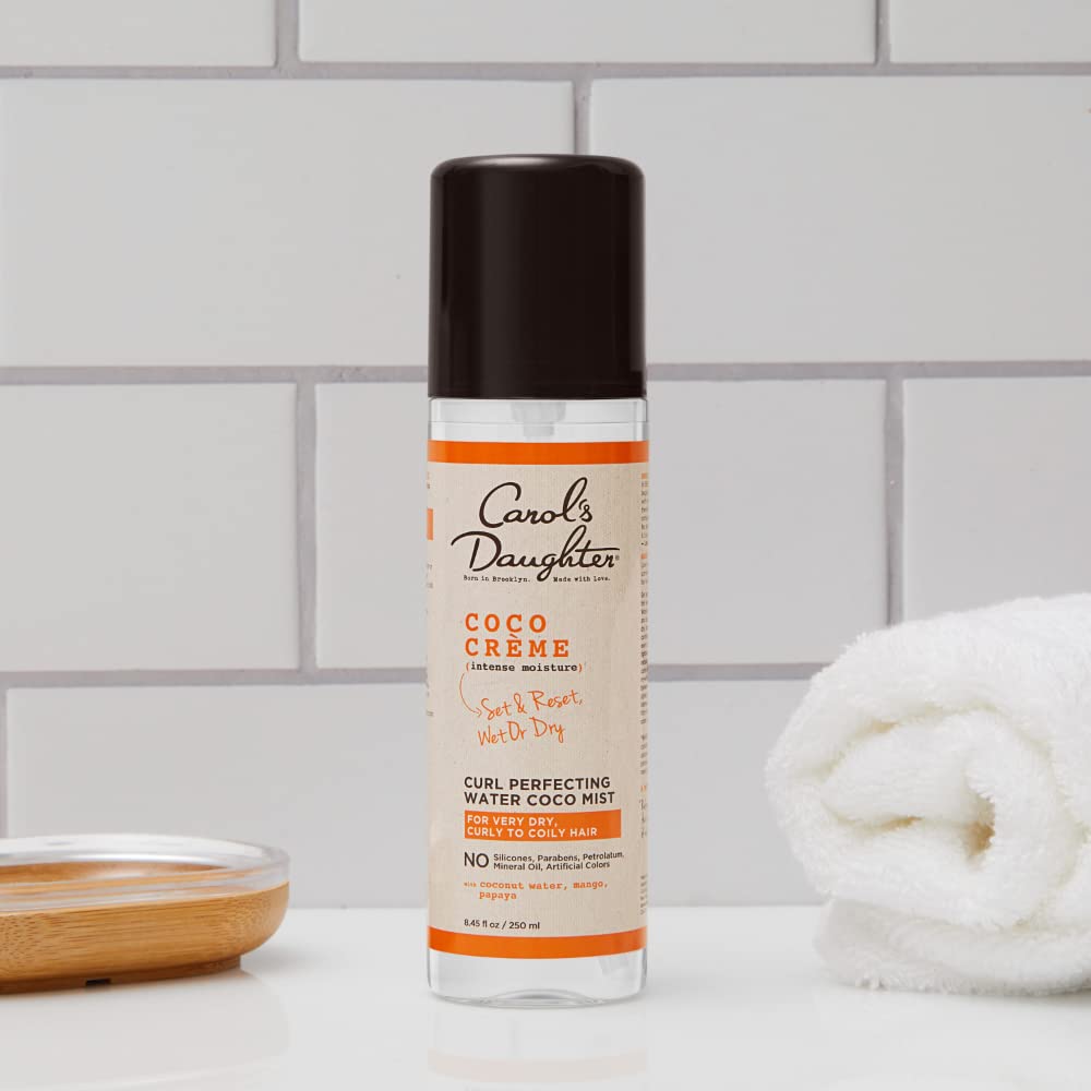 Carol's Daughter Coco Creme Curl Perfecting Water Mist 8.4oz – Coconut Water Curl Refresher & Activator, Silicone & Paraben Free, Very Dry Curly Hair Beauty & Personal Care L'Oreal Paris