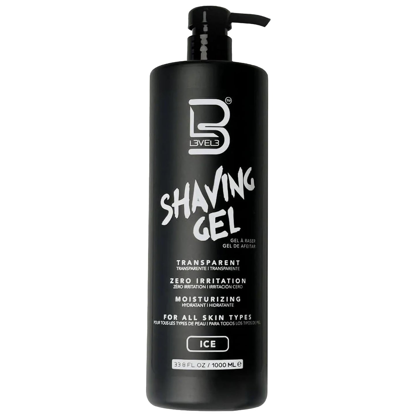 L3 - Level 3 Shaving Gel - Straight Razor Shave Gel - Non-Irritating - Refreshing Smell - No Hot Towel Necessary - Level Three Razor Gel (Ice - Large) Beauty and Personal Care L3