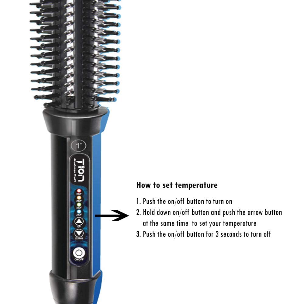 Tion 3/4 Ceramic Ionic Hot Curl Heat Roller Brush Beauty & Personal Care Tion