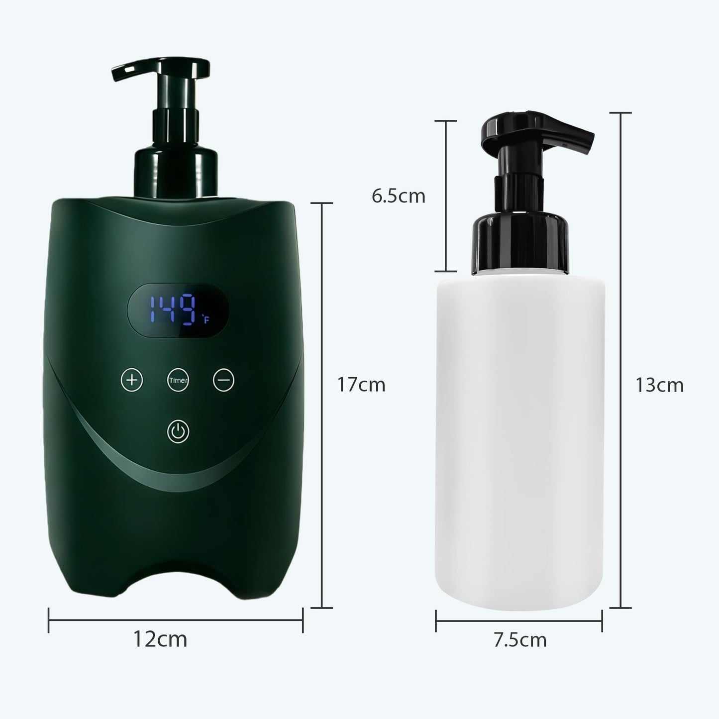 JOJOCOSMO Professional Hot Lather Machine, Fast Heating Shaving Cream Warmer with 1-24H Timer,°F/°C Display, 2 Detachable Bottles for Shaving, Barber Beauty and Personal Care JOJOCOSMO