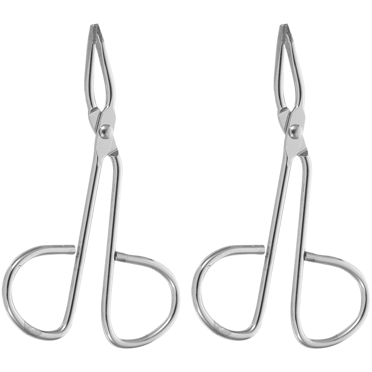TOYZFRIENDY 2pcs Stainless Steel Scissor Tweezers for Eyebrow and Facial Hair Grooming with Handle Grip, Accurate Beauty Accessories Beauty and Personal Care TOYZFRIENDY