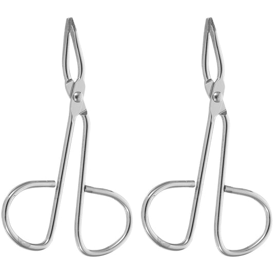 TOYZFRIENDY 2pcs Stainless Steel Scissor Tweezers for Eyebrow and Facial Hair Grooming with Handle Grip, Accurate Beauty Accessories Beauty and Personal Care TOYZFRIENDY
