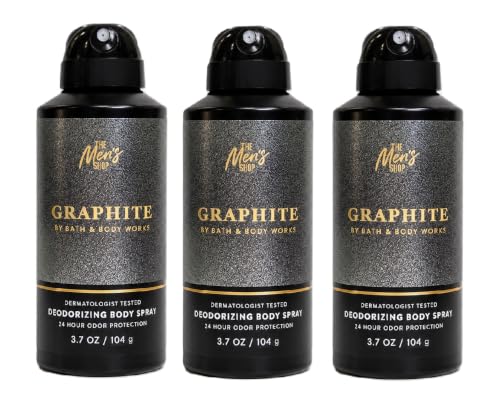 Bath & Body Works The Men's Shop Body Spray - Pack of 3 (Graphite)