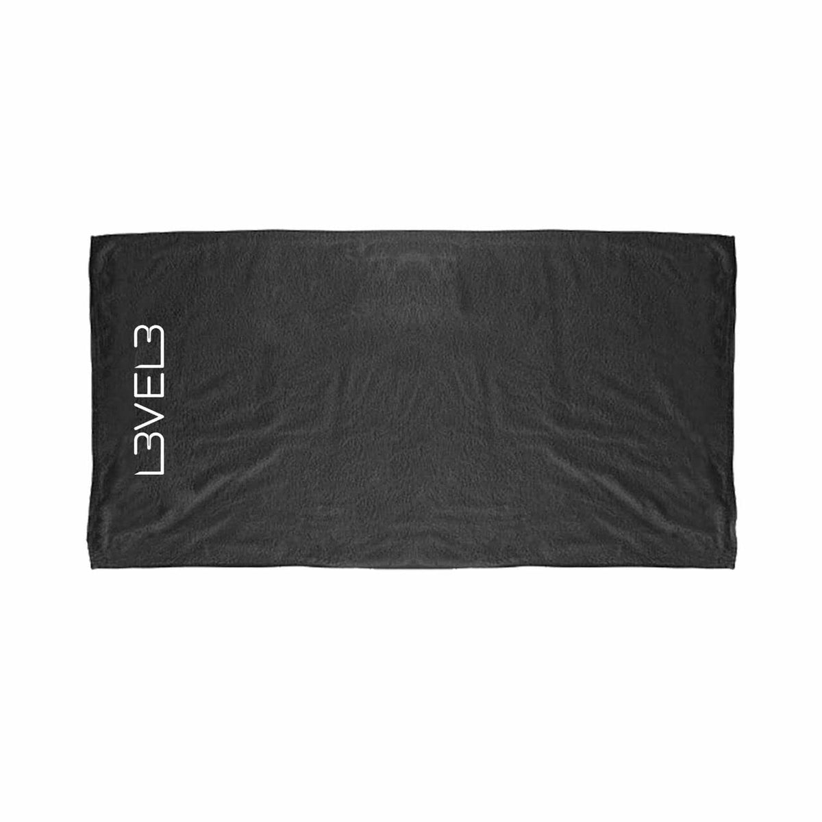 Level 3 Premium Shaving Towel - Soft, Light and Absorbent - Ideal for Haircuts and Shaves, Black