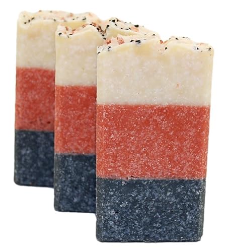 Traverse Bay Bath and Body,Three salts all natural handmade cold process bar soap, essential oil soap. 3 bar pack 16 + oz. Made in the USA Beauty & Personal Care Traverse Bay Bath and Body