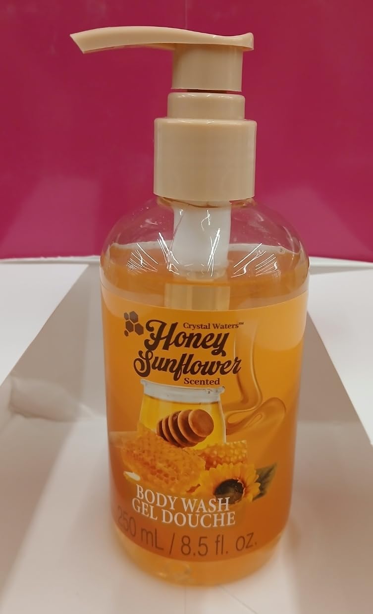 Crystal Waters Honey Sunflower Scented Body Wash, 8.5 fl. oz. Beauty & Personal Care Mind Body & Soul International Limited