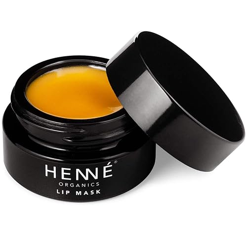 Henné Organics Lip Mask - Natural Organic Moisturizer Treatment for Plump Lips Beauty & Personal Care Henné Organics