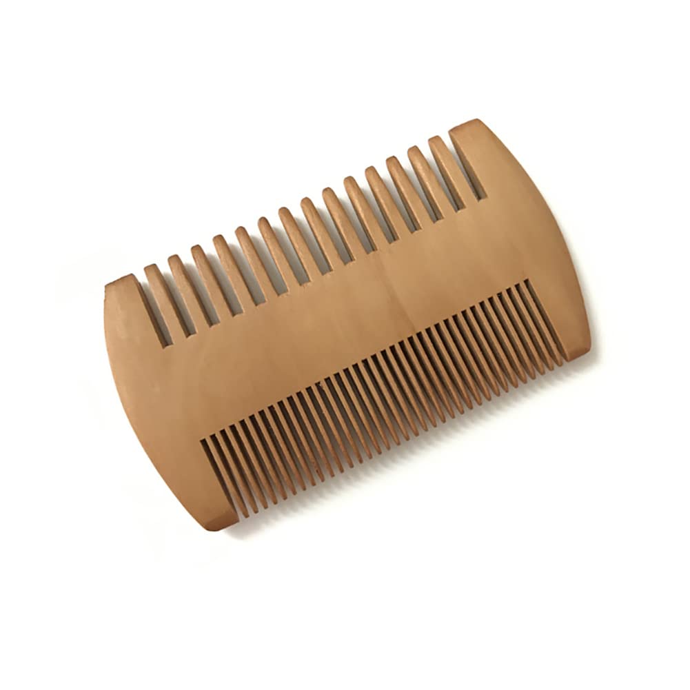4 Pcs Wooden Beard Comb Double Sided Mustache Comb Beard Grooming Comb Fine Tooth Mustaches Comb Facial Hair Styling Comb for Men Beauty and Personal Care ccHuDE