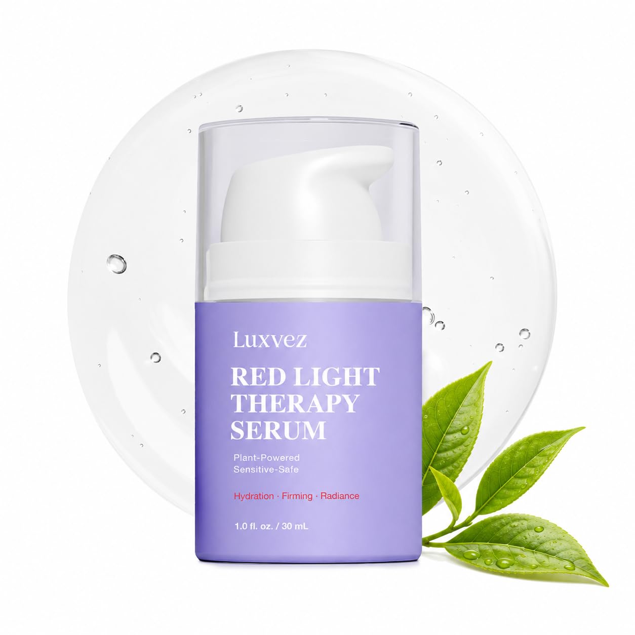 Red Light Therapy Activation Serum for Face - Hydrating & Firming Booster for LED Red Light Devices - Anti-Aging Green Tea Serum with Niacinamide Beauty & Personal Care Luxvez