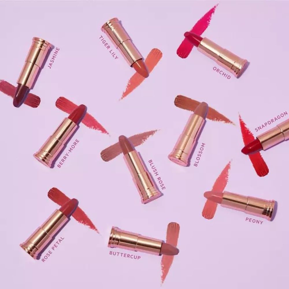 FLOWER BEAUTY By Drew Barrymore Perfect Pout Moisturizing Lipstick - Soothes Lips + Hydrates - Creamy Lip Tint + Natural Looking Shine + Buildable Beauty & Personal Care FLOWER BEAUTY