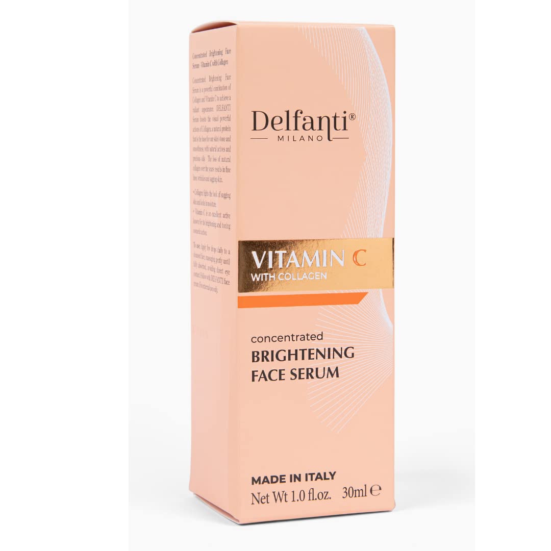 Delfanti Milano • VITAMIN C with COLLAGEN • Concentrated Brightening Face Serum • Made in Italy Beauty & Personal Care Delfanti-Milano