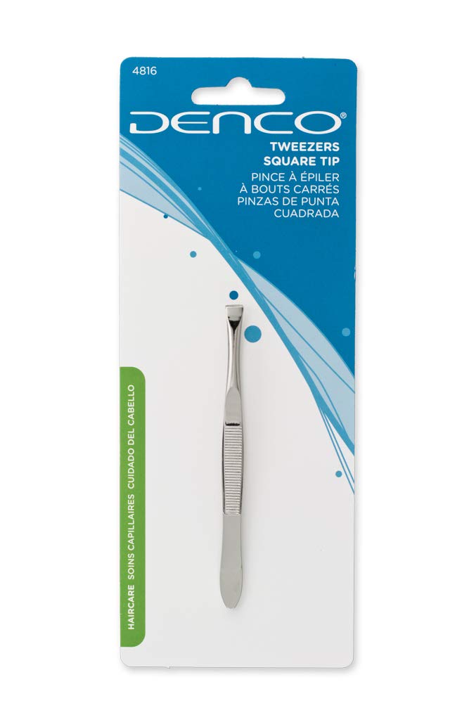 Denco Tweezers Square Tip Beauty & Personal Care Denco