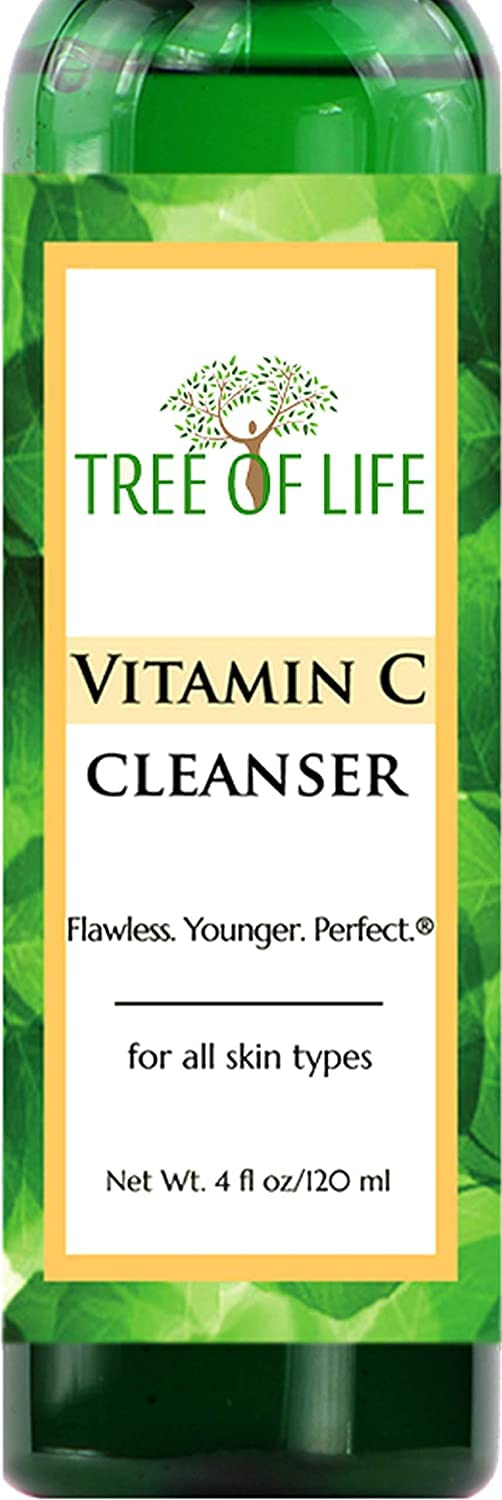 Tree of Life Beauty Vitamin C Brightening Face Care, Minimizing Pores & Facial Cleanser for Gentle Deep Cleaning with Organic Aloe, Clean Beauty & Personal Care Tree of Life
