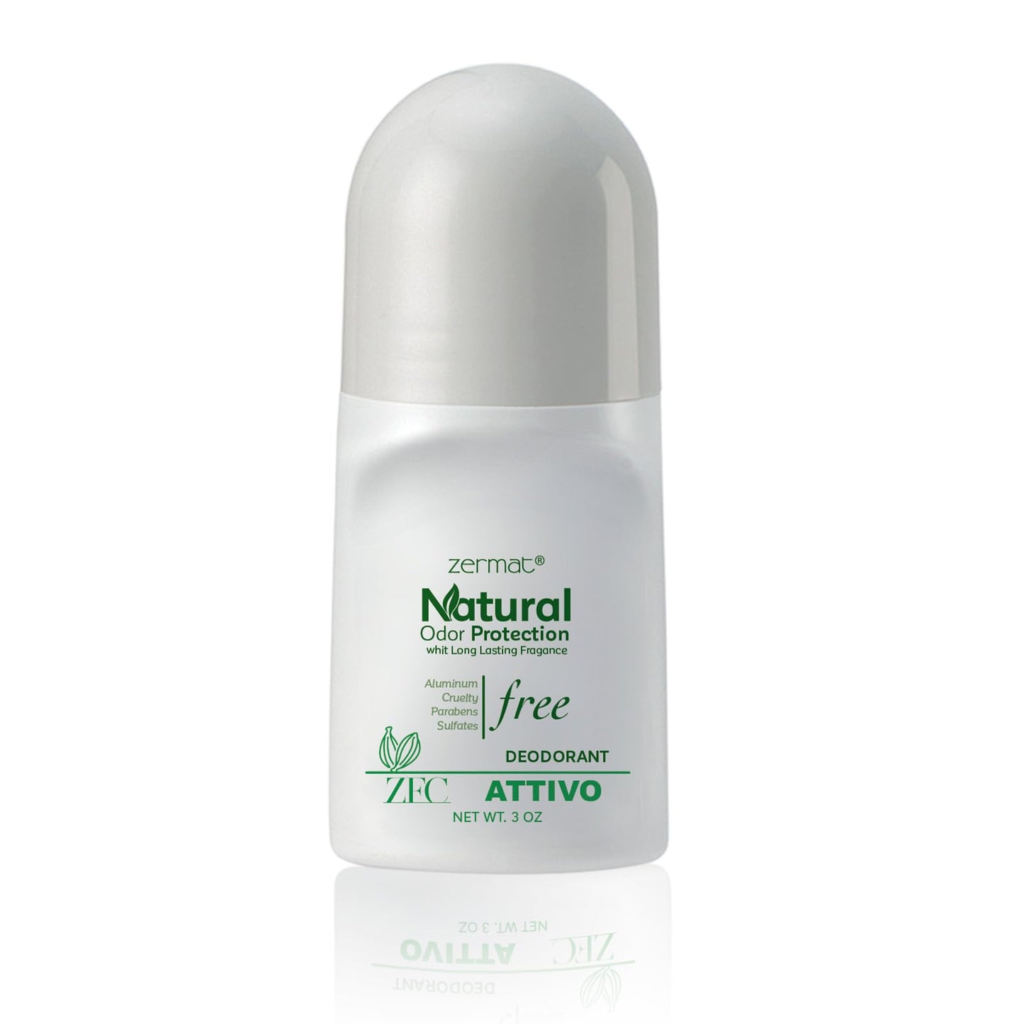 Zermat Vivaze Attivo, Natural Roll-On Deodorant, 3 Oz. Beauty and Personal Care Zermat