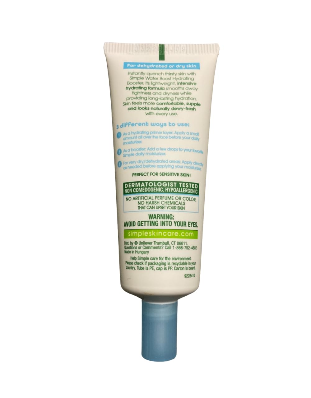Simple Water Boost Hydrating Booster, Dry Sensitive Skin, 0.85 fl oz (Pack of 2) Beauty & Personal Care Simple